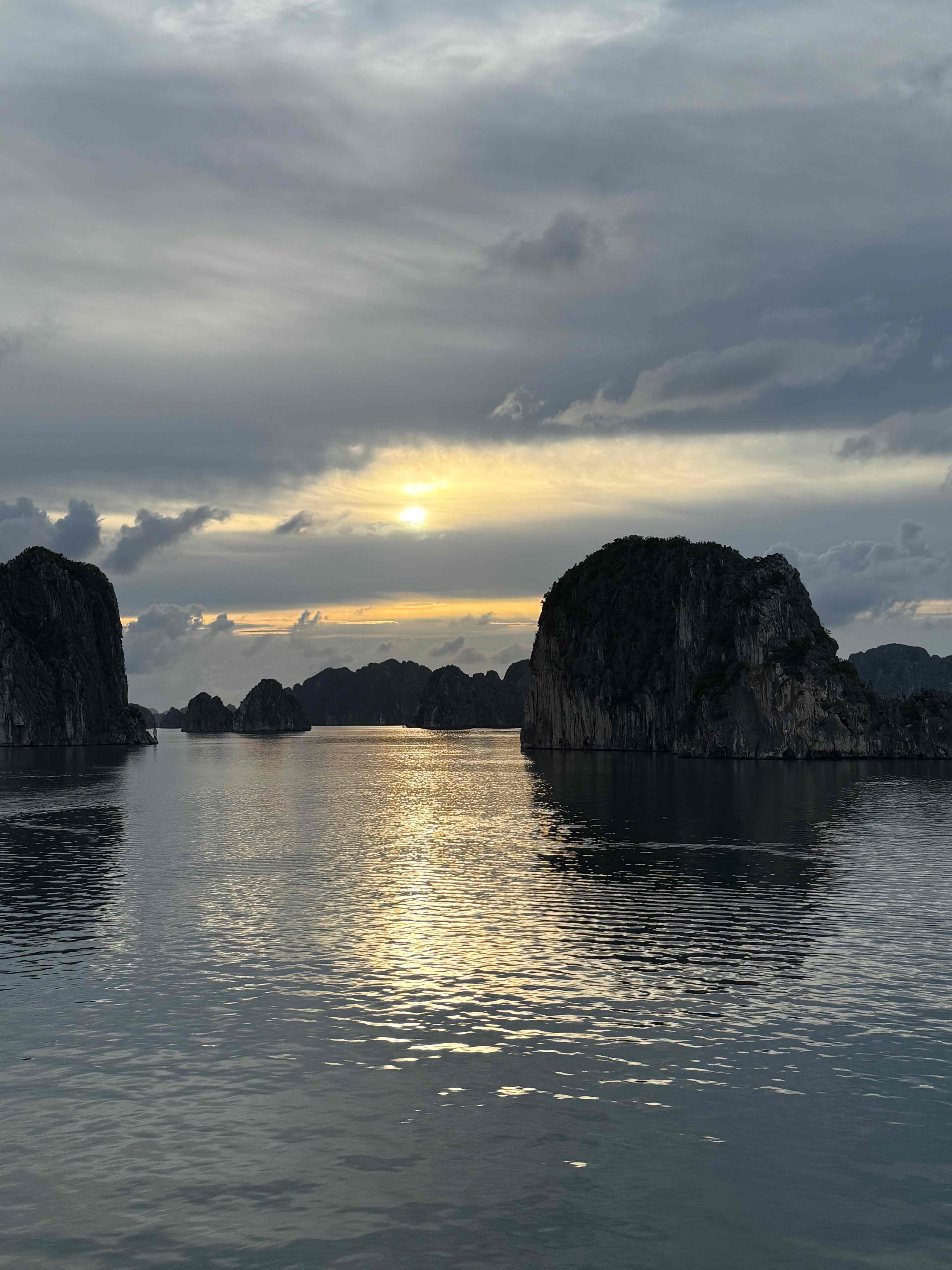 Ha Long Bay at sunset, Vietnam